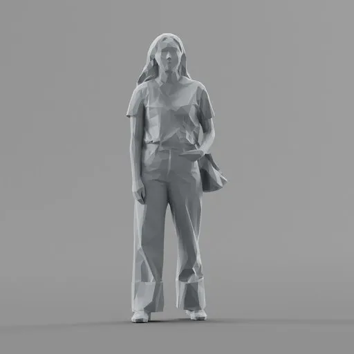 Lowpoly Female Standing