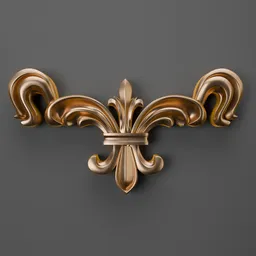 Detailed classic ornament 3D model for Blender, enhancing design quality and project efficiency.