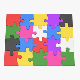 Colorful Puzzle Pieces