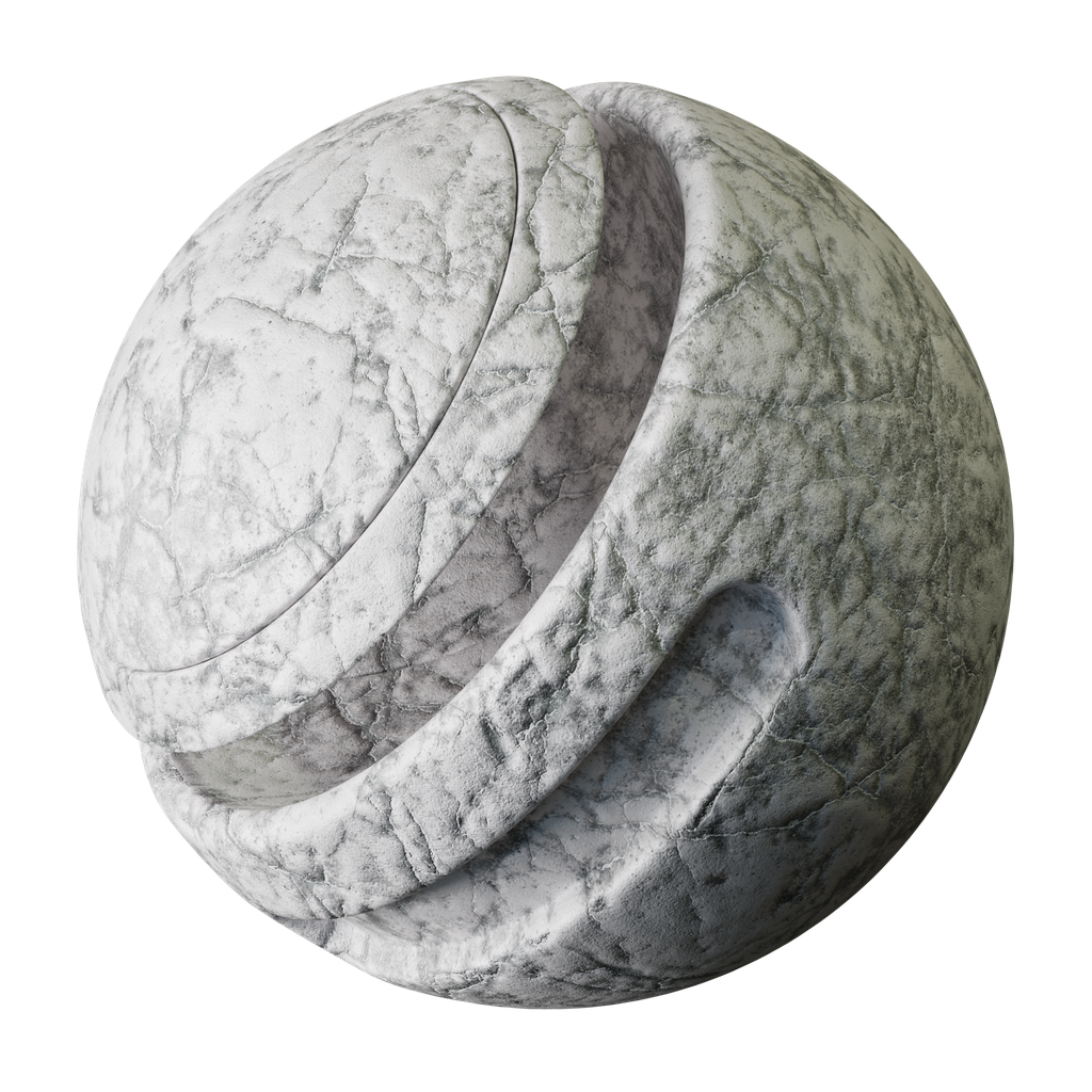 Cracked concrete with snow | FREE concrete materials | BlenderKit