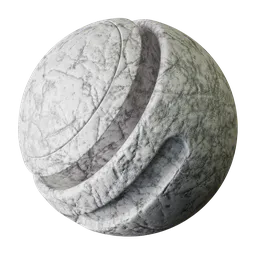 High-resolution PBR texture of snow-covered cracked concrete for 3D modeling and rendering.