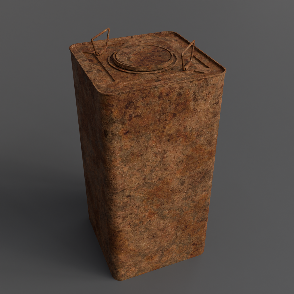 Old Oil can | Containers models | BlenderKit