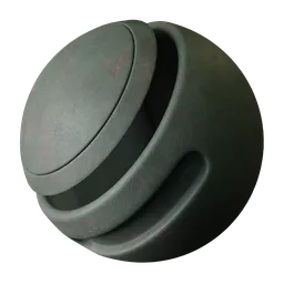 Old green plaster wall