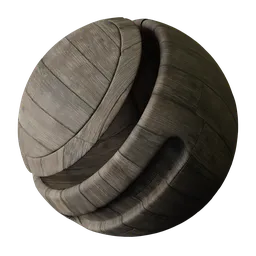 Weathered Decking Wood