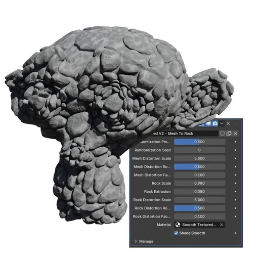 StonedV2 Mesh To Rock