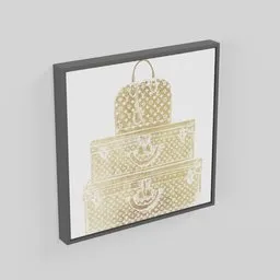 Luxury Luggage Print