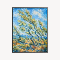 Abstract Painting van Gogh-Inspired