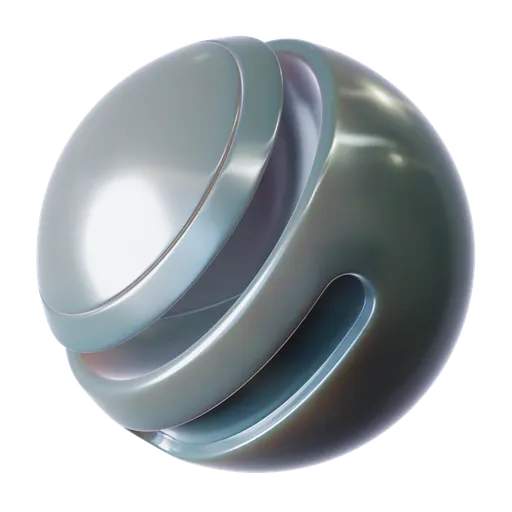Shiny Sea Pearl material for Blender 3D with procedural glass shader and customizable node setup.