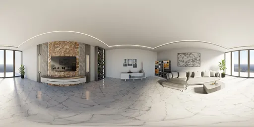 Bright Luxury Living Interior