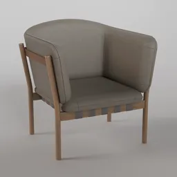 Dowel Lounge Armchair B0