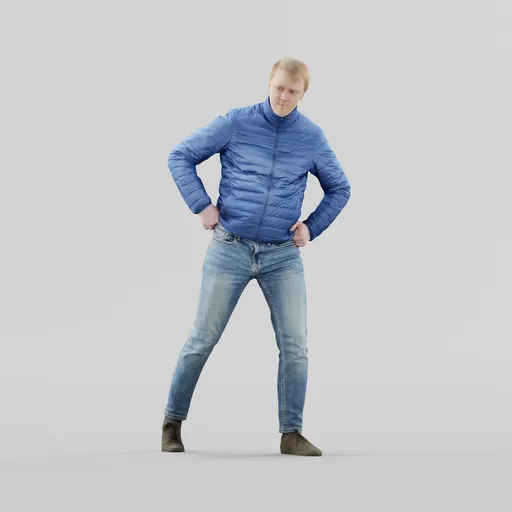 Guy in blue jacket