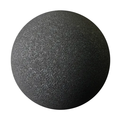 High-quality black asphalt PBR material for photorealistic rendering in Blender 3D and other applications.
