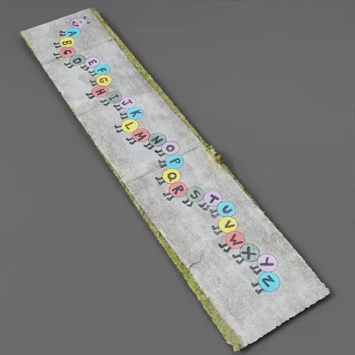 Alphabet Sidewalk Painting Scan