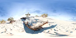 Cloudy Sky in a Desert