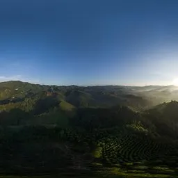 Sunrise in the empty sky