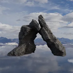 Rugged Rock Arch Formation