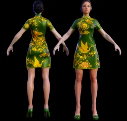 Chinese Female Qipao Dress