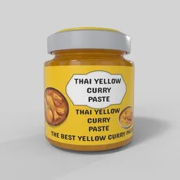 Thai Yellow Curry Paste Jar