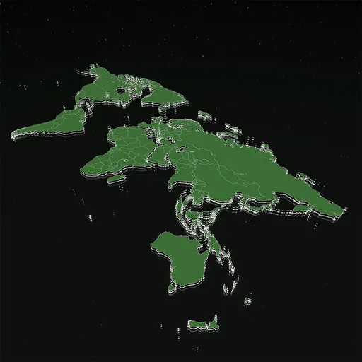 2D World map