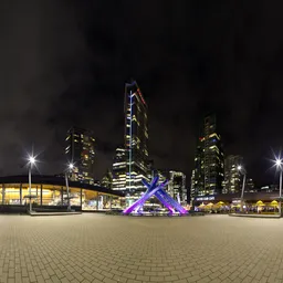 Downtown Urban City at Night