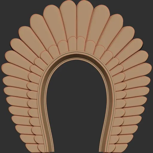 3D sculpting brush for creating decorative patterns on models in Blender 3D.