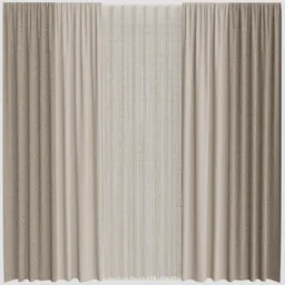 GD Silk and Wooden String Curtain