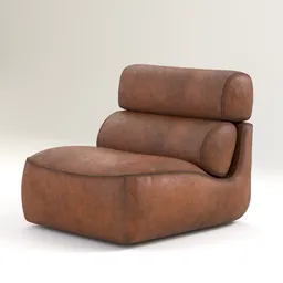 Leather Roll Lounge