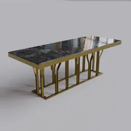 Modern Dining Table Dark