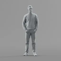 Lowpoly Male Standing