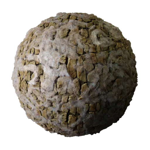 Highly detailed 2K PBR Old Rock Wall texture for 3D modeling in Blender, with realistic crumbling and aged surfaces for ruin scenes.