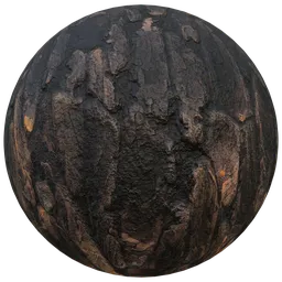 Black realisitc Stylized tree