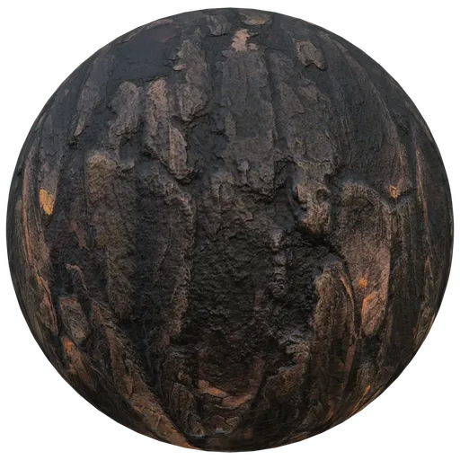 Black realisitc Stylized tree