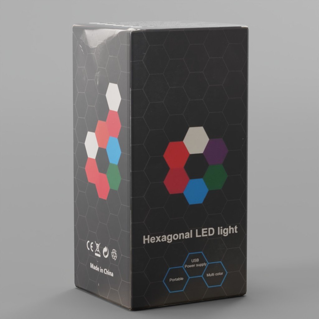 Hexagonal Led Light Box | Miscellaneous models | Blendkit