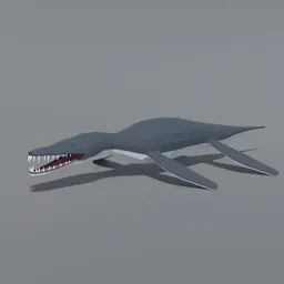 Low Poly Liopleurodon