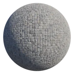 High-resolution PBR grey parquet flooring material for 3D rendering in Blender, detailed 4K texture.