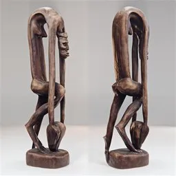 Guadeloupe Woman Wood Statue