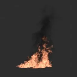 Fire and Smoke Burning VDB