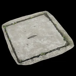 Scan Old manhole cover