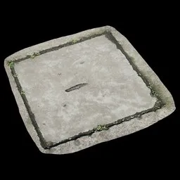 Scan Old manhole cover