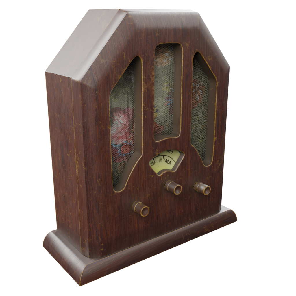 Antique radio | Audio Devices models | BlenderKit