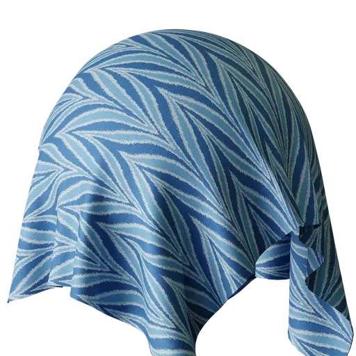 Graphical Blue Jacquard