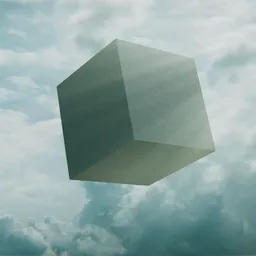 Floating Monolith Above the Clouds