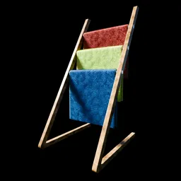 Towel Rack With Towels