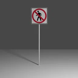 No pedestrian crossing.