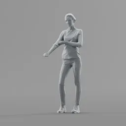 Lowpoly Female Standing
