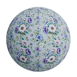 Blue  purple blossoms wallpaper