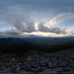 Aerial Canadian Landscape Sunset 17k