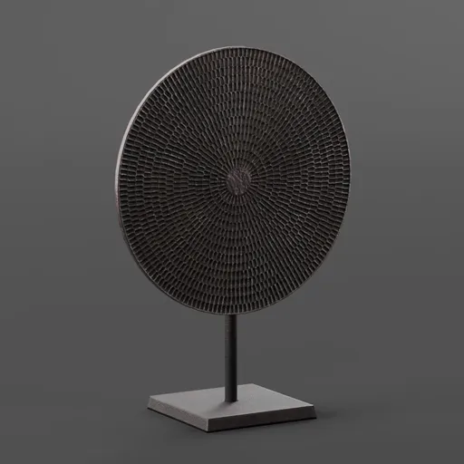 Modern Decorative Woven Disc sculpted in Blender