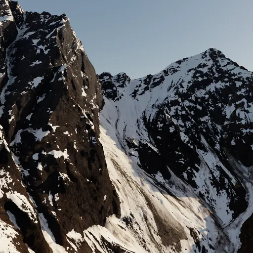 Large Mountain Side Photoscan