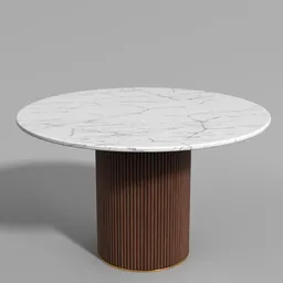 Round dining table